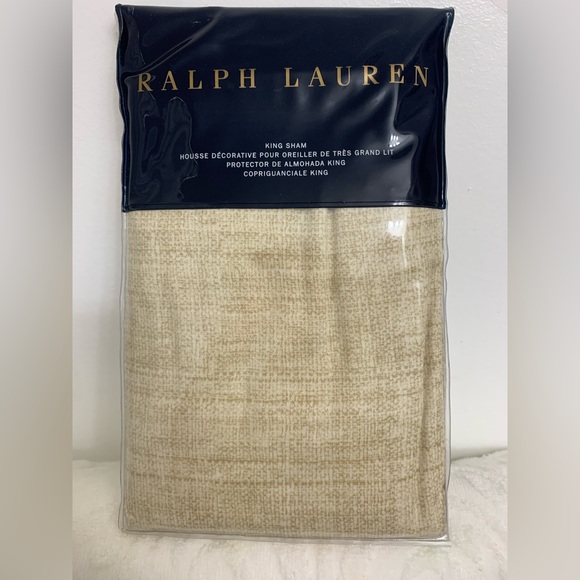 Ralph Lauren Reeve Mulholland drive king sham natural 20” x 36” - Picture 2 of 7